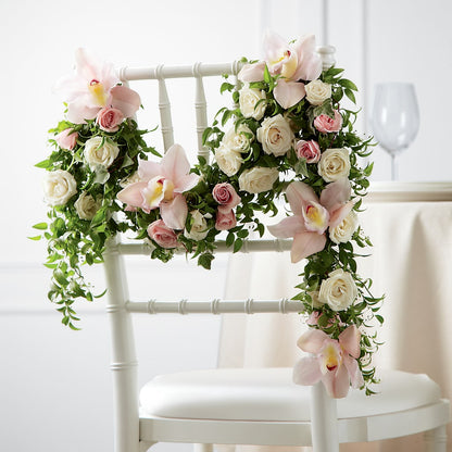 Orchid Rose Chair Décor – EUTAW ACCENT FLOWERS & GIFTS, Eutaw AL